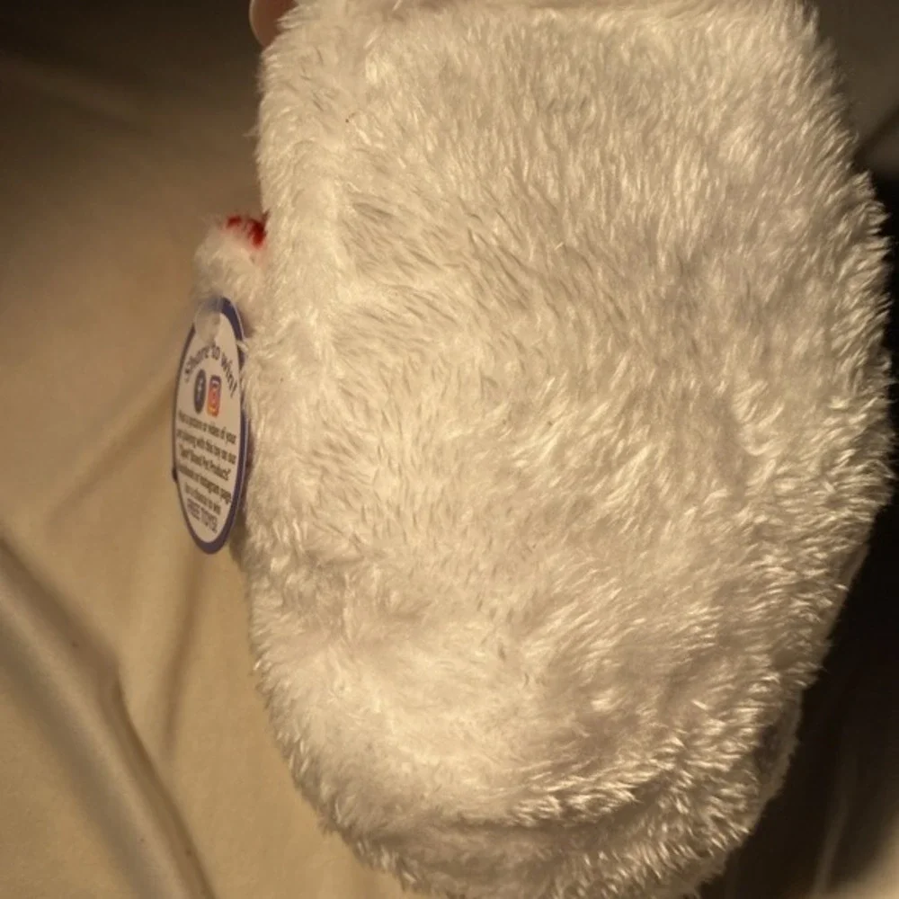 Santa Dog Slipper Toy Holiday Pets By Spot Red/white 6